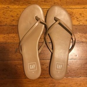 Tan Flip Flops